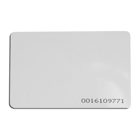 Cartela de acces EM4100 125KHz, 0.8 mm, cod printat CSC-EM125-08+C
