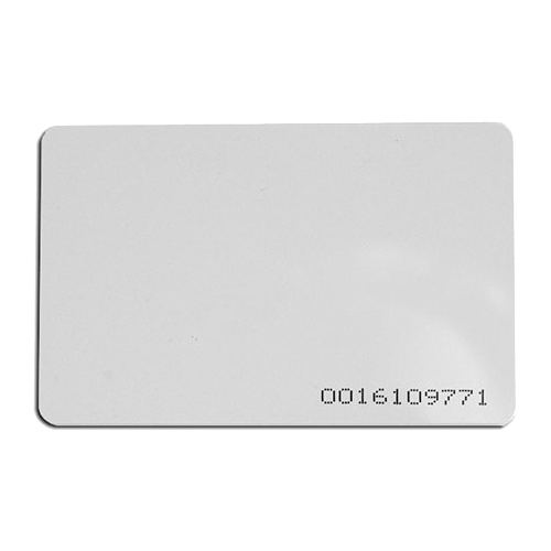 Cartela de acces EM4100 125KHz, 0.8 mm, cod printat CSC-EM125-08+C
