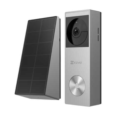 Sonerie video smart, Wi-Fi, 2K, Panou solar, acumulator 5200mAh, PIR, IR 6M, Stocare 32GB - EZVIZ CS-HP3(3MP)
