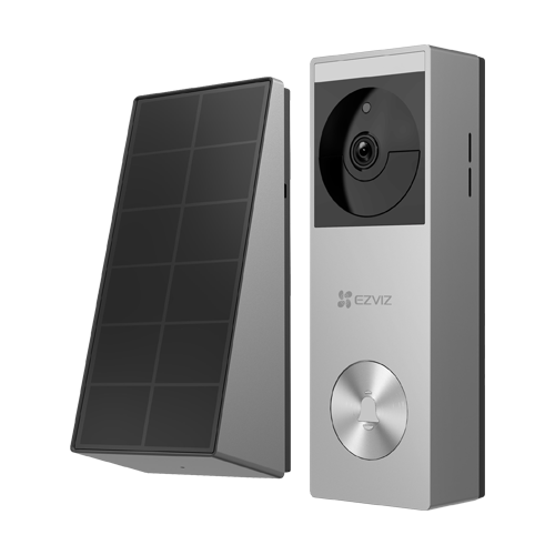 Sonerie video smart, Wi-Fi, 2K, Panou solar, acumulator 5200mAh, PIR, IR 6M, Stocare 32GB - EZVIZ CS-HP3(3MP)