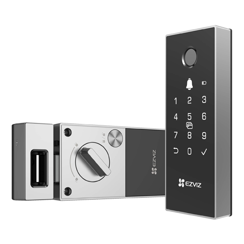 Yala inteligenta, Wi-Fi, multiple metode de deblocare, sonerie incorporata, alarma anti-furt - EZVIZ CS-DL03(WBCP)