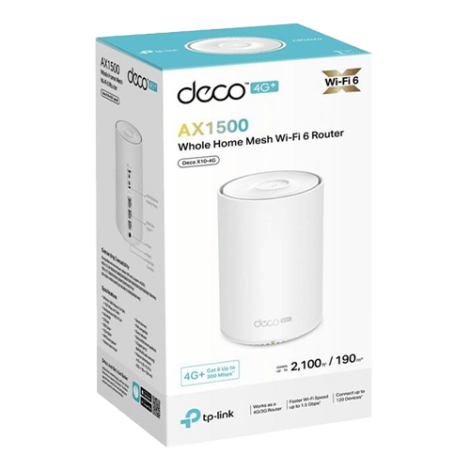 Router Wireless TP-Link Deco X10-4G 4G+ AX1500, Dual Band, 300Mbps DecoX10-4G(1-pack) - imagine 3