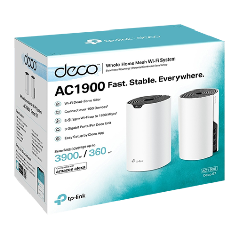 Sistem Mesh Wi-Fi TP-Link Deco S7(pachet de 2), AC1900, Dual-Band, 3x3 MU-MIMO DecoS7(2-pack) - imagine 3