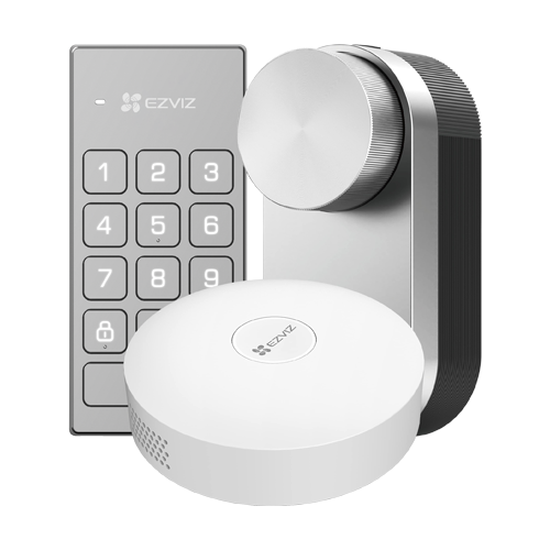 Kit incuietoare inteligenta cu hub pentru conexiune internet inclus si scenarii smart - EZVIZ CS-DL01/DL01CP/A3