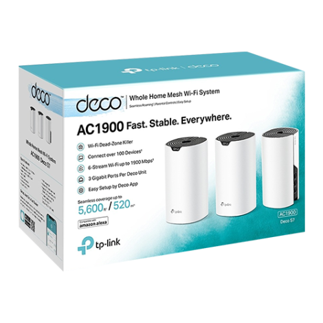 Sistem Mesh Wi-Fi TP-Link Deco S7(pachet de 3), AC1900, Dual-Band, 3x3 MU-MIMO DecoS7(3-pack) - imagine 3