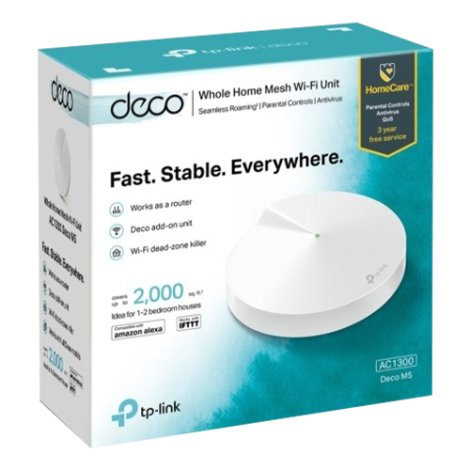 Sistem Mesh Wireless TP-LINK Deco M5(pachet de 1) AC1300 Gigabit DecoM5(1-pack) - imagine 4