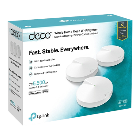 Sistem Mesh Wireless TP-LINK Deco M5(pachet de 3) AC1300 Gigabit DecoM5(3-Pack) - imagine 4