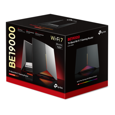 Router wireless TP-LINK GE800 BE19000 router de gaming Wi-Fi 7 Tri-Band ArcherGE800 - imagine 4