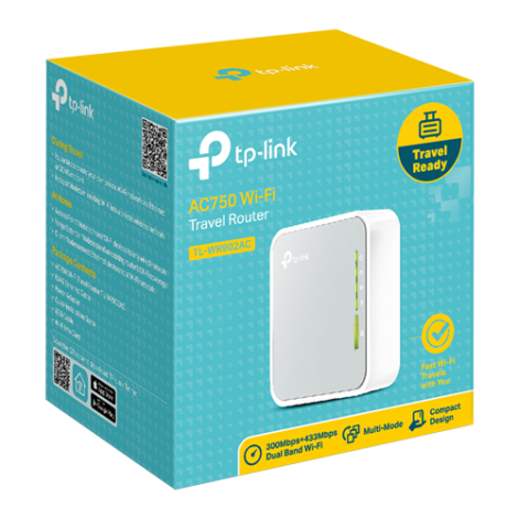 Router portabil, TP-Link, TL-WR902AC, 2.4 GHz, 5 GHz, 802.11b/g/n/ac AC750 TL-WR902AC - imagine 4