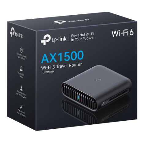 Router portabil Wireless TP-Link TL-WR1502X AX1500 Wi-fi 6 dual-band Gigabit TL-WR1502X - imagine 3