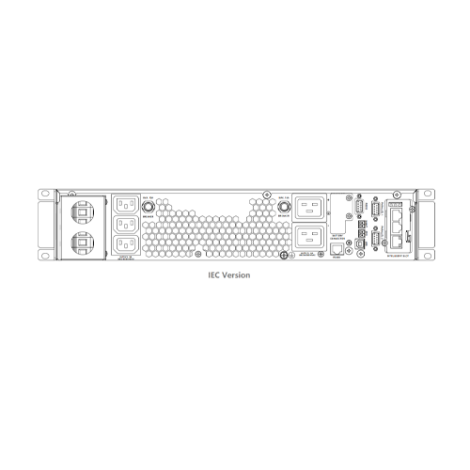 UPS Online, 10 KW, PFC, Sinusoidala pura, afisaj LCD - HIKVISION DS-UPS10K-R-TJL - imagine 2