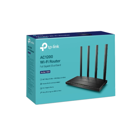 Router Wireless TP-Link Archer C6U AC1200 Dual-Band OneMesh Beamforming ArcherC6U - imagine 4