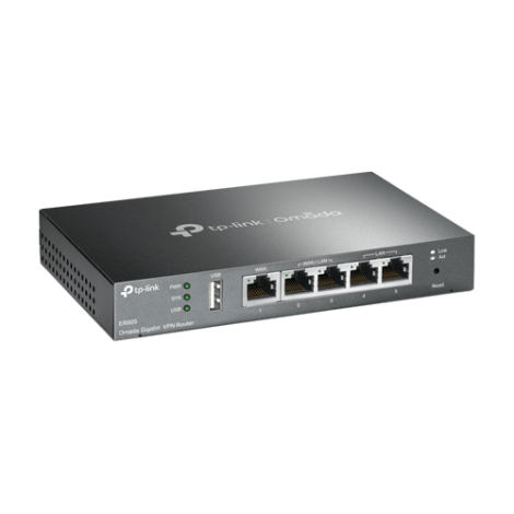 Router VPN Gigabit 1 x RJ45 WAN, 2 x RJ45 LAN/WAN, 2 x RJ45 LAN, 1 x USB - TP-Link Omada ER605 - imagine 2