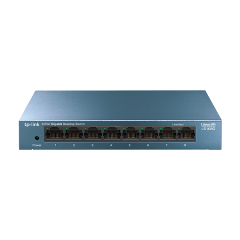 Switch LiteWave LS108G, 8 porturi RJ45 Gigabit, Unmanaged - TP-Link LS108G