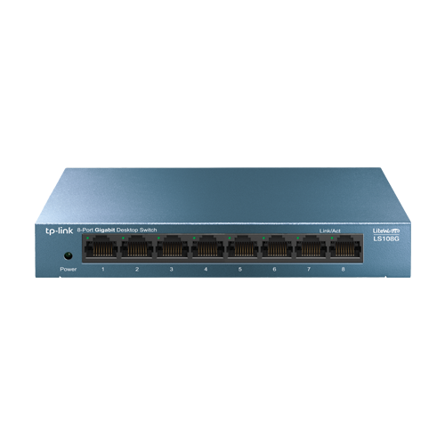 Switch LiteWave LS108G, 8 porturi RJ45 Gigabit, Unmanaged - TP-Link LS108G