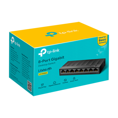 Switch LiteWave LS1008G, 8 porturi RJ45 Gigabit, Unmanaged - TP-Link LS1008G - imagine 3