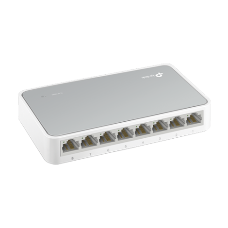 Switch 8 porturi RJ45 10/100 Mbps, Unmanaged - TP-Link TL-SF1008D - imagine 2