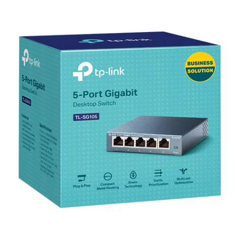 Switch TL-SG105, 5 porturi RJ45 Gigabit, Unmanaged - TP-Link TL-SG105 - imagine 3