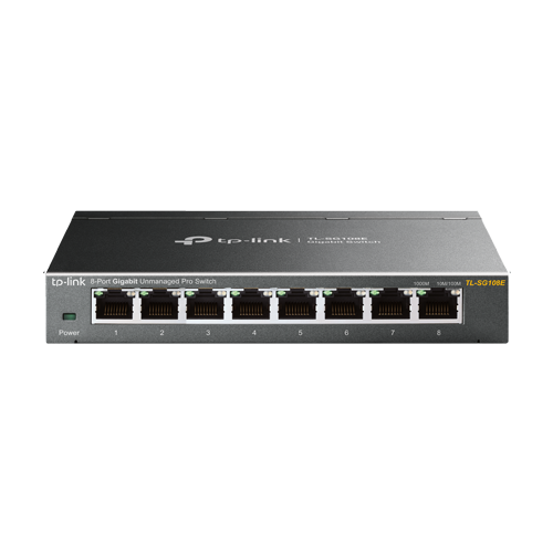 Switch Easy Smart, 8 porturi RJ45 Gigabit, Managed - TP-Link TL-SG108E