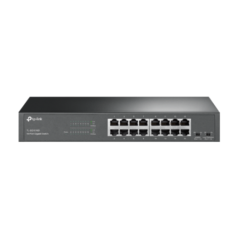 Switch 16 porturi RJ45 Gigabit, Unmanaged, 1U - TP-Link TL-SG1016D