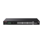 Switch 24 porturi PoE RJ45 Gigabit, 2 x RJ45 Gigabit, 2 x SFP Gigabit, Management, 1U - IP-COM G2228P-24-410W
