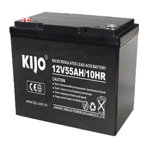 Acumulator Pb-acid AGM Deep Cycle, 12V, 55Ah, conector M6 - KIJO JM12-55
