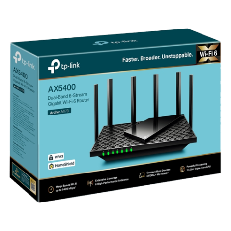 Router Wireless TP-Link Archer AX73 Dual-Band Gigabit AX5400 Beamforming OFDMA ArcherAX73 - imagine 4