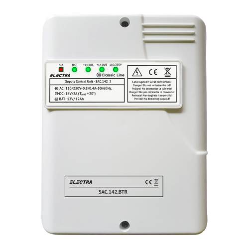 Sursa de alimentare in comutatie cu back-up SAC.142.BTR - ELECTRA SAC.142.BTR