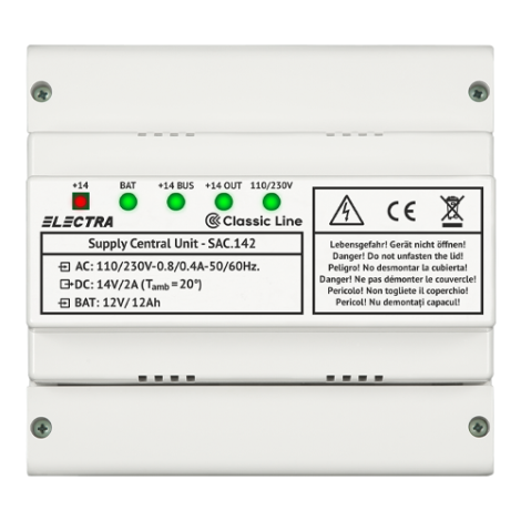 Sursa de alimentare in comutatie cu back-up SAC 142 - ELECTRA SAC.142