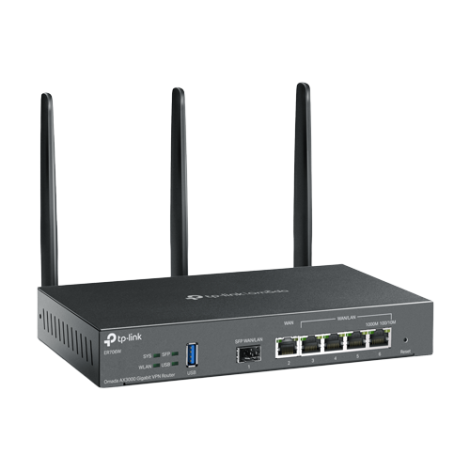 Router VPN, Wi-Fi 6, AX3000, 1 x SFP Gigabit, 5 x RJ45 Gigabit, 1 x USB - TP-Link Omada ER706W