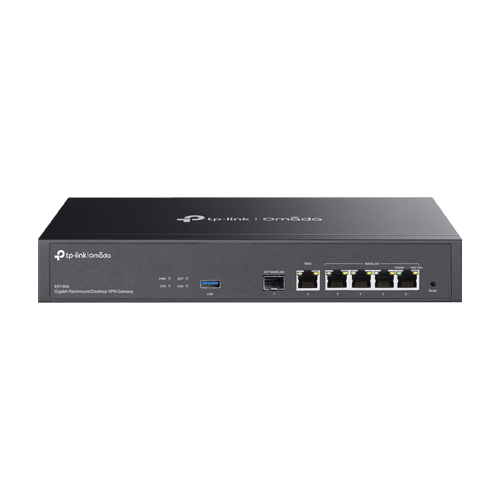 Router VPN, 1 x SFP Gigabit, 5 x RJ45 Gigabit, 1 x USB, 1U - TP-Link Omada ER7406