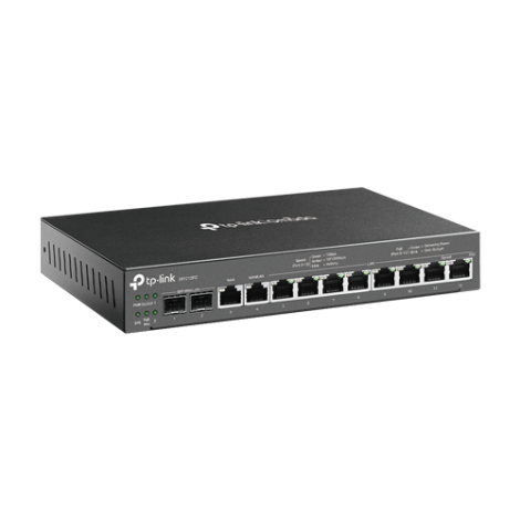 Router 3-in-1 VPN, Switch PoE, Controller, 2 x SFP 1G, 10 x RJ45 1G, Multi-WAN - TP-Link Omada ER7212PC - imagine 2