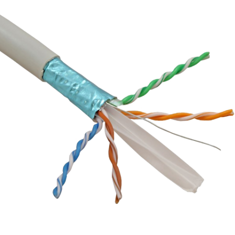 Cablu FTP, cat 6, CUPRU 100%, manta LSZH 305m  - ELAN ELN-FTP-6-CU