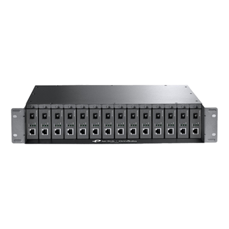 Suport rackabil pentru convertoare media TP-Link TL-FC1420, 14 sloturi - TP-Link FC1420