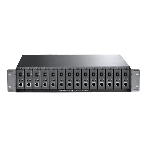 Suport rackabil pentru convertoare media TP-Link TL-FC1420, 14 sloturi - TP-Link FC1420