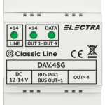 Doza derivatie video DAV.4SG Classic 4 iesiri - ELECTRA DAV.4SG