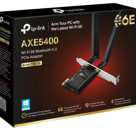 Placa de retea TP-Link Archer TXE72E Tri-Band Wi-Fi 6E Bluetooth 5.3 - TP-LINK ArcherTXE72E - imagine 2