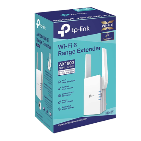 Wireless Range Extender TP-Link RE605X Wi-Fi 6 Dual-Band Gigabit AX1800 - TP-LINK RE605X - imagine 4