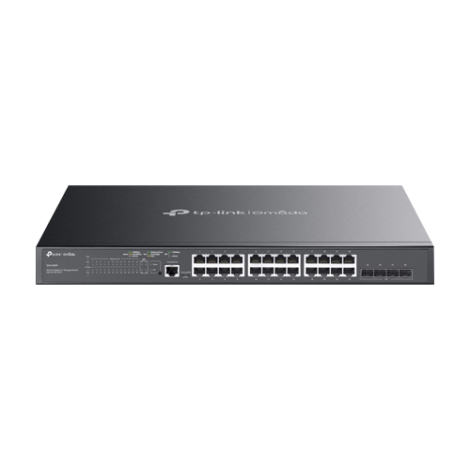 Switch 24 porturi PoE RJ45 Gigabit, 4 x SFP Gigabit, L2 Management, 1U - TP-Link Omada SG3428MP