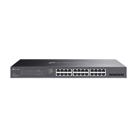 Switch 24 porturi PoE RJ45 1G, 4 x SFP 1G, L2 Management, 1U - TP-Link Omada SG2428P
