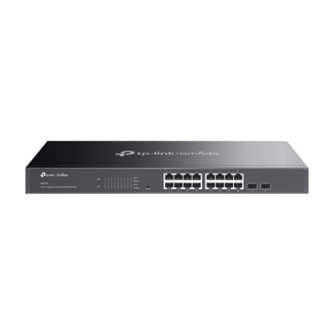 Switch 16 porturi RJ45 Gigabit, 2 x SFP Gigabit, L2 Management, 1U - TP-Link Omada SG2218