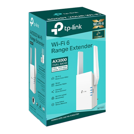 Wireless Range Extender TP-Link RE705X Wi-Fi 6 Dual-Band Gigabit AX3000 - TP-LINK RE705X - imagine 4