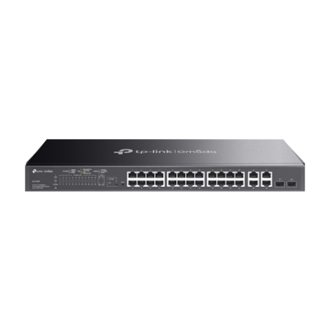 Switch 24 x PoE RJ45 10/100 Mbps, 2 x RJ45 1G, 2 x combo SFP/RJ45 1G, L2 Management - TP-Link Omada SL2428P
