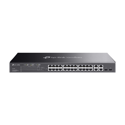 Switch 24 x PoE RJ45 10/100 Mbps, 2 x RJ45 1G, 2 x combo SFP/RJ45 1G, L2 Management - TP-Link Omada SL2428P