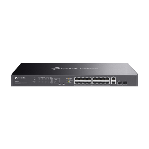 Switch 16 porturi PoE RJ45 Gigabit, 2 x SFP 1G, 2 x RJ45 1G, Easy Managed, 1U - TP-Link Omada ES220GMP