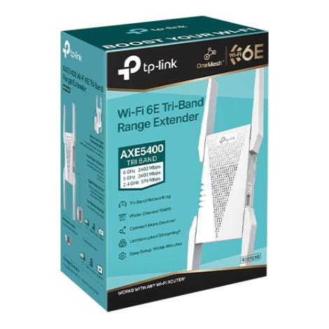 Wireless Range Extender TP-LINK RE815XE AXE5400, Tri Band - TP-LINK RE815XE - imagine 2