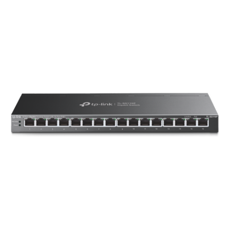 Switch 16 porturi PoE+ RJ45 Gigabit, Unmanaged - TP-Link TL-SG116P