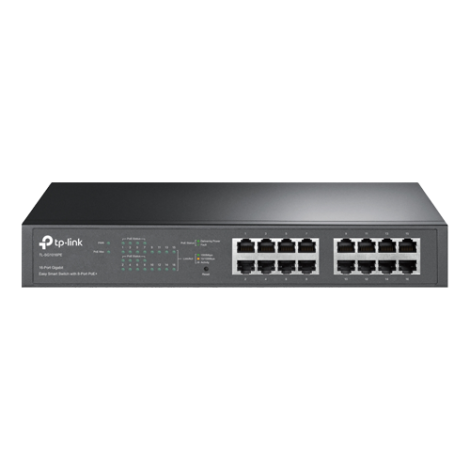 Switch Easy Smart, 8 porturi PoE RJ45 Gigabit, 8 porturi RJ45 Gigabit, Managed - TP-Link TL-SG1016PE