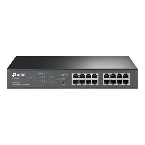 Switch Easy Smart, 8 porturi PoE RJ45 Gigabit, 8 porturi RJ45 Gigabit, Managed - TP-Link TL-SG1016PE