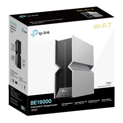 Wireless Range Extender TP-LINK RE800BE BE19000, Tri Band Wi-fi 7 - TP-LINK RE800BE - imagine 3